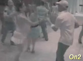 Kathy following CRAZY moves on2 with partner Micah Boon